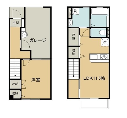 アムール　パルの物件間取画像